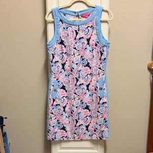 Lilly Pulitzer Blue and Pink Sleeveless Dress